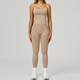 two Piece Yoga Set Women Tracksuit Athletic Gym Sports Bra Leggings