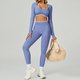 two Piece Yoga Set Women Tracksuit Athletic Gym Sports Bra Leggings
