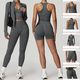 yoga Workout Set For Women – High Waist Leggings & Sports Tank Top