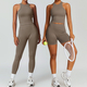 yoga Workout Set For Women – High Waist Leggings & Sports Tank Top