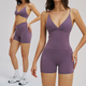 women's 2 Piece Gym Workout Set Yoga Bra And Shorts Fitness Wear Quick-Dry Sports Bra Suit