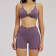 women's 2 Piece Gym Workout Set Yoga Bra And Shorts Fitness Wear Quick-Dry Sports Bra Suit