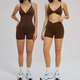 women's 2 Piece Gym Workout Set Yoga Bra And Shorts Fitness Wear Quick-Dry Sports Bra Suit