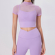mesh Short Sleeve Yoga Set With Buttery Soft Leggings