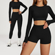 women's Yoga Set 2-Piece No Logo Tank Top High Waist Seamless Shorts Workout Outfit