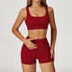 women's Yoga Set 2-Piece No Logo Tank Top High Waist Seamless Shorts Workout Outfit
