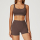women's Yoga Set 2-Piece No Logo Tank Top High Waist Seamless Shorts Workout Outfit