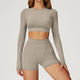 women's Yoga Set 2-Piece No Logo Tank Top High Waist Seamless Shorts Workout Outfit