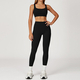 women's Yoga Set 2-Piece No Logo Tank Top High Waist Seamless Shorts Workout Outfit