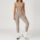 women's Yoga Set 2-Piece No Logo Tank Top High Waist Seamless Shorts Workout Outfit