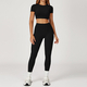 women's Yoga Set 2-Piece No Logo Tank Top High Waist Seamless Shorts Workout Outfit