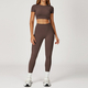 women's Yoga Set 2-Piece No Logo Tank Top High Waist Seamless Shorts Workout Outfit