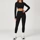 women's Yoga Set 2-Piece No Logo Tank Top High Waist Seamless Shorts Workout Outfit