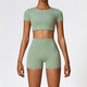 yoga Set For Women Gym 2 Piece Tight Quick-Drying Fitness Wear Outdoor Running Suit Sports High Waist Leggings Workout