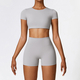 yoga Set For Women Gym 2 Piece Tight Quick-Drying Fitness Wear Outdoor Running Suit Sports High Waist Leggings Workout