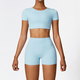 yoga Set For Women Gym 2 Piece Tight Quick-Drying Fitness Wear Outdoor Running Suit Sports High Waist Leggings Workout