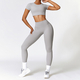 yoga Set For Women Gym 2 Piece Tight Quick-Drying Fitness Wear Outdoor Running Suit Sports High Waist Leggings Workout