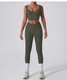 women's High Waist Bell Bottom Yoga Set 2 Piece Sports Bra & Leggings