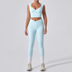 women's High Waist Bell Bottom Yoga Set 2 Piece Sports Bra & Leggings