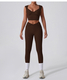 women's High Waist Bell Bottom Yoga Set 2 Piece Sports Bra & Leggings