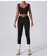 women's High Waist Bell Bottom Yoga Set 2 Piece Sports Bra & Leggings
