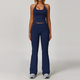 women's Yoga Set 2-Piece Fitness Sports Vest And Flared Leggings