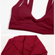 women's High Waist Cycling Shorts & Yoga Bra Set
