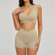 women's High Waist Cycling Shorts & Yoga Bra Set