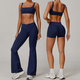 yoga Set Women Sportswear Gym Sports Bra Shorts Leggings Naked Feeling Fitness Clothing