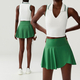 yoga Sets 2 Piece Women Gym Crop Tops Tennis Skirts Sports Suits Breathable Quick Dry