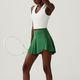 yoga Sets 2 Piece Women Gym Crop Tops Tennis Skirts Sports Suits Breathable Quick Dry