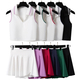 yoga Sets 2 Piece Women Gym Crop Tops Tennis Skirts Sports Suits Breathable Quick Dry
