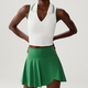 yoga Sets 2 Piece Women Gym Crop Tops Tennis Skirts Sports Suits Breathable Quick Dry
