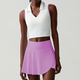 yoga Sets 2 Piece Women Gym Crop Tops Tennis Skirts Sports Suits Breathable Quick Dry