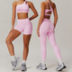 two-Piece Yoga Workout Set With Sports Bra And Leggings