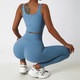 two-Piece Yoga Workout Set With Sports Bra And Leggings