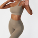 two-Piece Yoga Workout Set With Sports Bra And Leggings