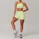 two-Piece Yoga Workout Set With Sports Bra And Leggings