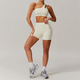two-Piece Yoga Workout Set With Sports Bra And Leggings