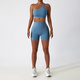 two-Piece Yoga Workout Set With Sports Bra And Leggings