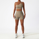 two-Piece Yoga Workout Set With Sports Bra And Leggings