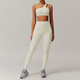 two-Piece Yoga Workout Set With Sports Bra And Leggings