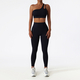two-Piece Yoga Workout Set With Sports Bra And Leggings