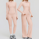women's 2-Piece Yoga Set - Long Sleeve Top & Gym Leggings
