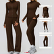 women's 2-Piece Yoga Set - Long Sleeve Top & Gym Leggings