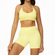 women’S 2 Piece Yoga Tracksuit With Cross Back Long Sleeve Top And Leggings