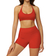 women’S 2 Piece Yoga Tracksuit With Cross Back Long Sleeve Top And Leggings