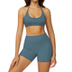 women’S 2 Piece Yoga Tracksuit With Cross Back Long Sleeve Top And Leggings