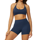 women’S 2 Piece Yoga Tracksuit With Cross Back Long Sleeve Top And Leggings