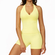 women’S 2 Piece Yoga Tracksuit With Cross Back Long Sleeve Top And Leggings
